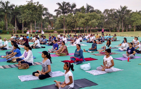 International Yoga Day 2015 @ Bodakdev Auda Garden